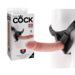 King Cock – Strap-On Harness with 9 in. Cock (Flesh) King Cock – Strap-On Harness with 9 in. Cock (Flesh)